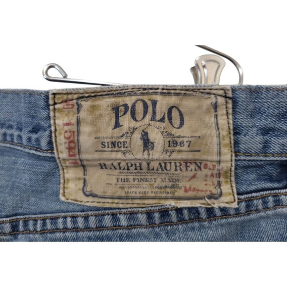 Polo Ralph Lauren 867 Jeans Classic Fit 90s Baggy Straight Leg Vintage Denim - Picture 10 of 16